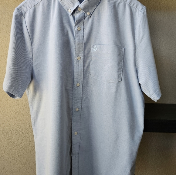 Volcom Modern Fit Oxford short-sleeved XL Blue - Picture 3 of 6